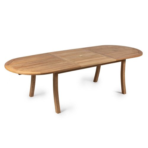 Scratch and Dent - Grade A Teak Bristol Large Extended Oval Dining Table - FINAL SALE