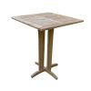 Scratch and Dent - Teak Square Bar Table