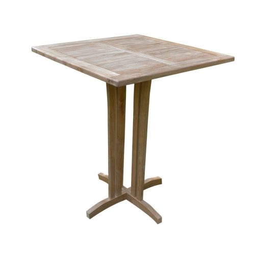 Scratch and Dent - Teak Square Bar Table