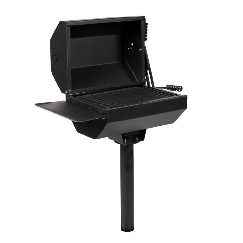 Scratch and Dent - 390 Sq. In. Covered Park Grill with Shelf - FINAL SALE