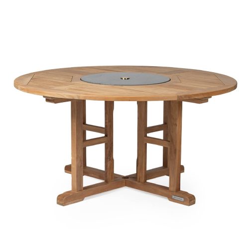 Luna Grade A Teak 59" Lazy Susan Table