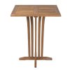 SCRATCH AND DENT - Grade A Teak 35" Square Bar Table - FINAL SALE