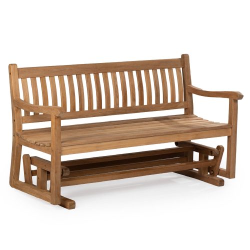 SCRATCH AND DENT - Cascade Grade A Teak Glider Bench - FINAL SALE