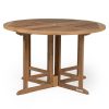 SCRATCH AND DENT - Grade A Teak 47" Round Folding Table - FINAL SALE