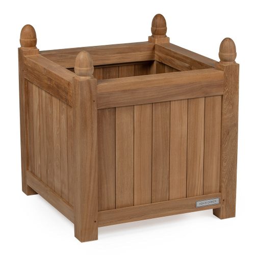 Solstice Grade A Teak Square Planter Box | 25"