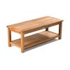 Sierra Grade A Teak 47" Outdoor Coffee Table with Shelf