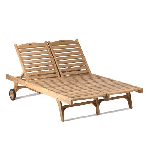 Hawthorne Grade A Teak Double-Wide Lounge Chair