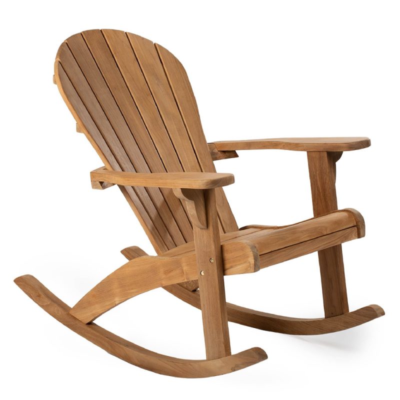 SCRATCH AND DENT - Savannah Grade A Teak Adirondack Rocking Chair - FINAL SALE