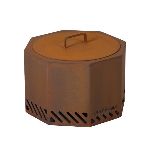 Corten Steel Dual Flame Smokeless Fire Pit | 19.5