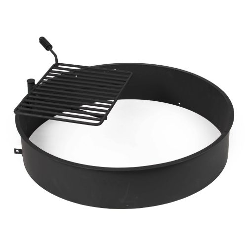 Steel Camp Fire Ring & Outdoor Cooking Grate | 36