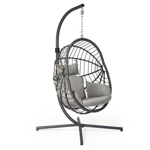 SCRATCH AND DENT - Caspian Patio Hanging Chair with Stand - FINAL SALE