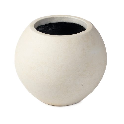 Onyx Sphere Planters | Satin Ivory / 16