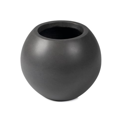 Onyx Sphere Planters | Charcoal / 16" Diameter