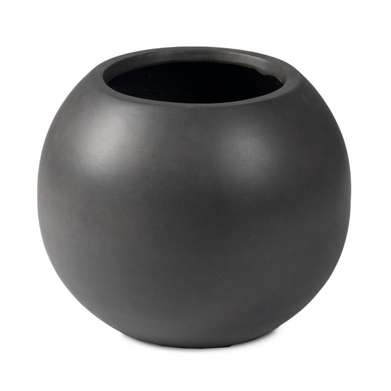 Onyx Sphere Planters | Charcoal / 24" Diameter