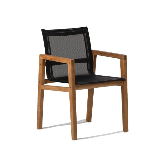 SCRATCH AND DENT - Onyx Grade A Teak Sling Dining Armchair - FINAL SALE