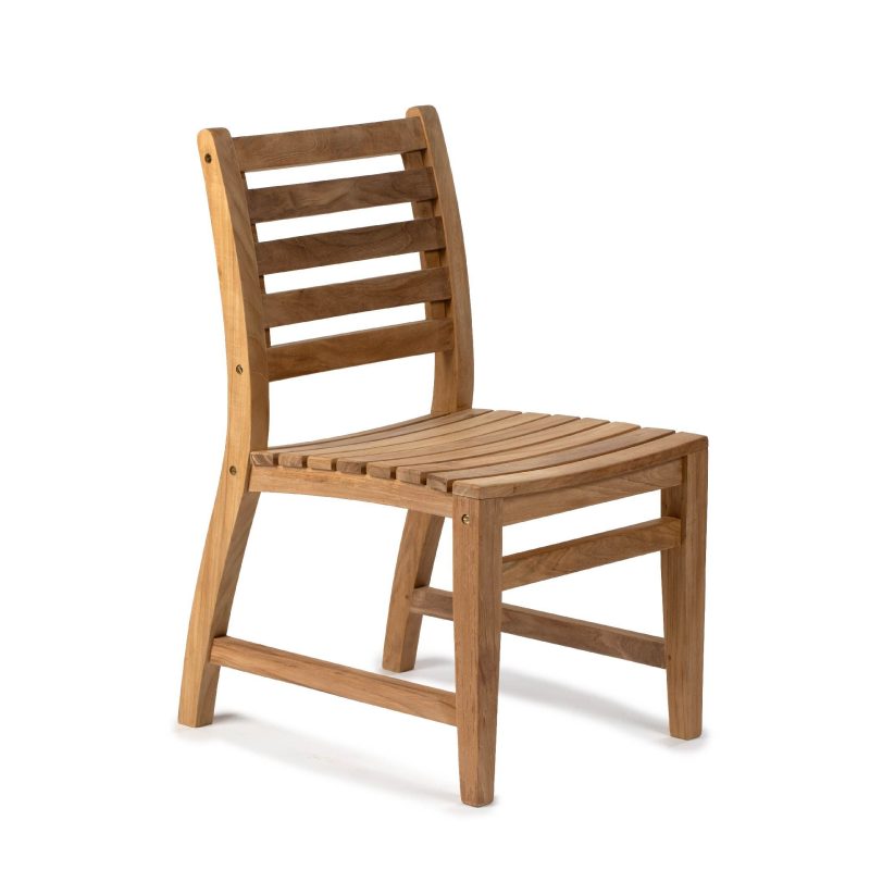 Sandhill Grade A Teak Dining Chair with Optional Arms | No Arms