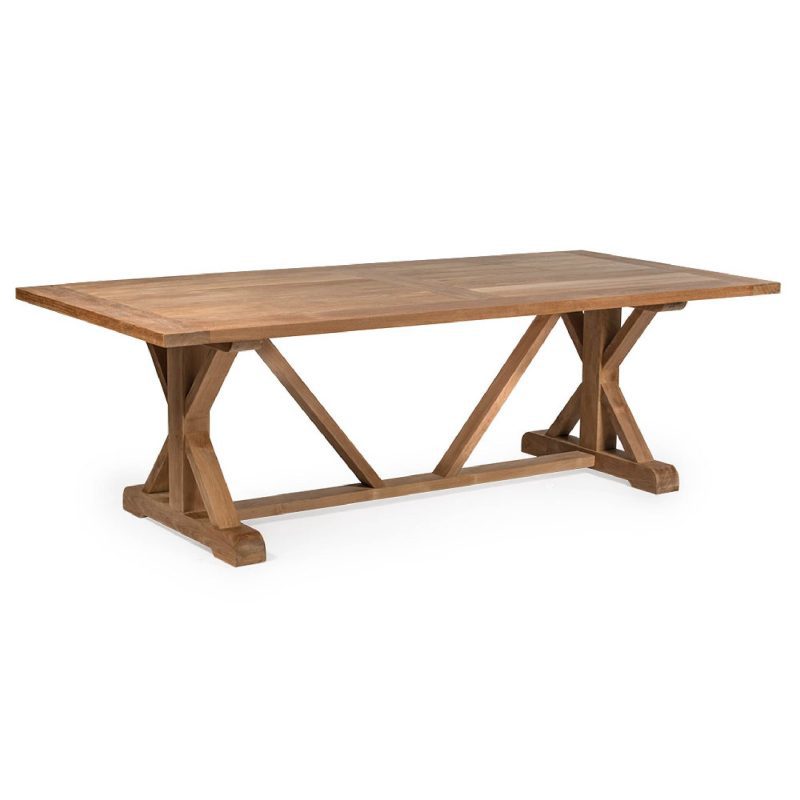 Savannah Grade A Teak 8 FT Farmhouse Table