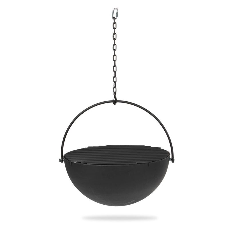 Scratch and Dent - 30-in Cauldron Fire Pit Bowl With Grate And Chain - FINAL SALE