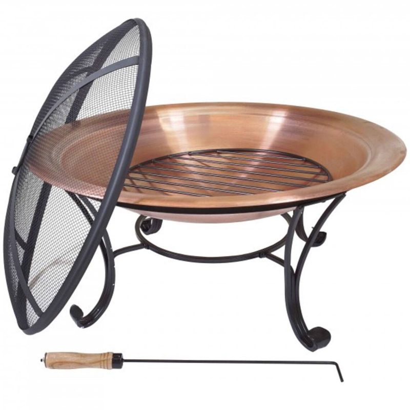 Scratch and Dent - 29” Copper Outdoor Fire Pit - FINAL SALE