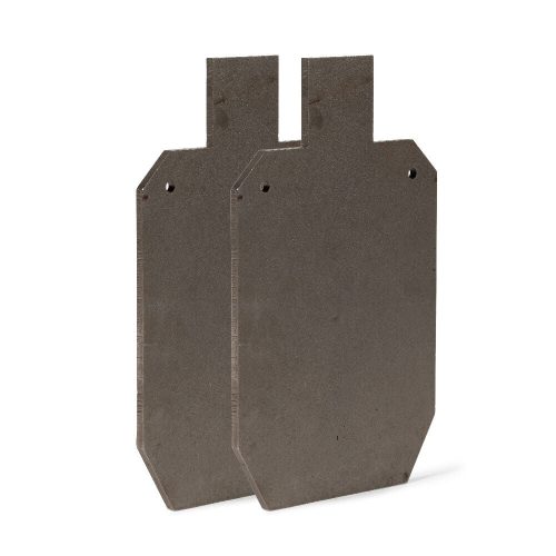 Scratch and Dent - Pair of AR500 Silhouette Steel Plate Shooting Targets 20