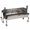 Scratch and Dent - 13W Stainless Steel Rotisserie Grill w/Windscreen - FINAL SALE